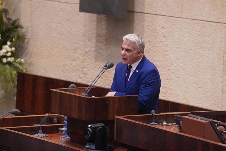 يائير لابيد الكنيست الإسرائيلي - أرشيفية