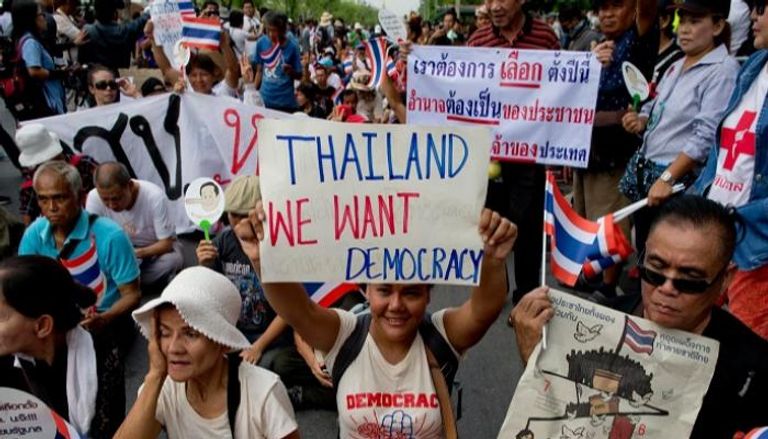 احتجاجات مطالبة بتغيير دستوري في تايلاند
