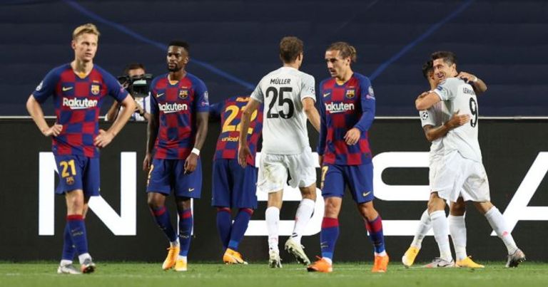 برشلونة سقط بنتيجة كبيرة أمام بايرن ميونيخ في دوري أبطال أوروبا