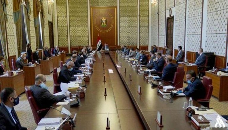 جانب من الجلسة الطارئة لمجلس الوزراء العراقي 
