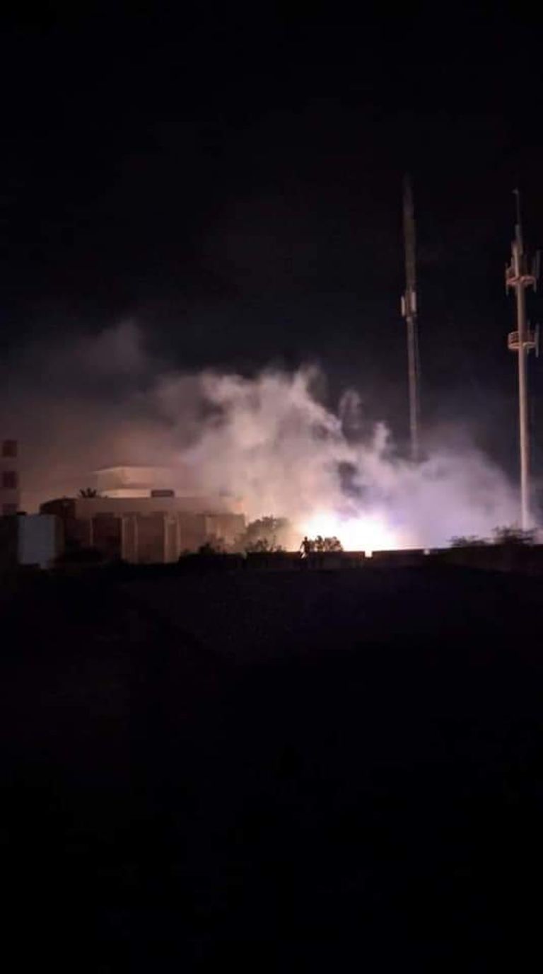 حريق كلية الهندسة بمدينة الخمس الليبية