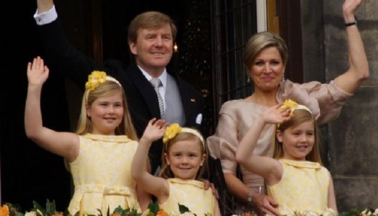 ملك هولندا وعائلته- أرشيفية