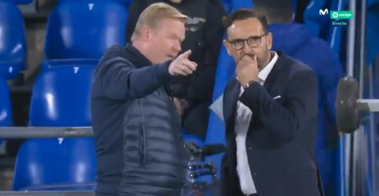 كومان ومدرب خيتافي رونالد كومان مدرب برشلونة