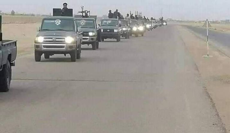 آليات تابعة للجيش الوطني الليبي