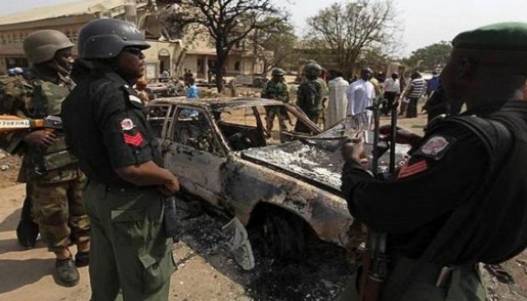 آثار هجوم سابق في نيجيريا