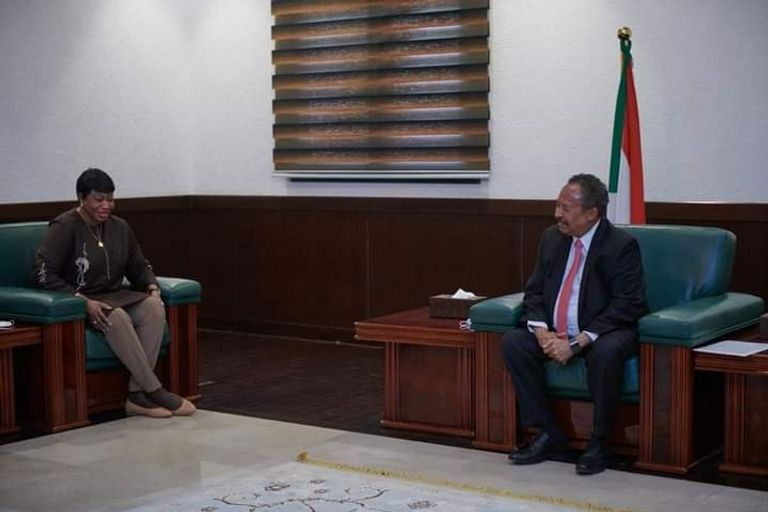 المدعية العامة للمحكمة الجنائية الدولية خلال لقاء حميدتي