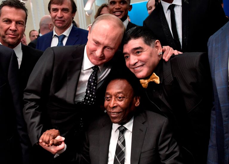 مارادونا وبيليه الأسطورة بيليه