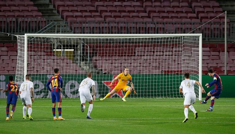 برشلونة اكتسح فرينكفاروزي في دوري أبطال أوروبا