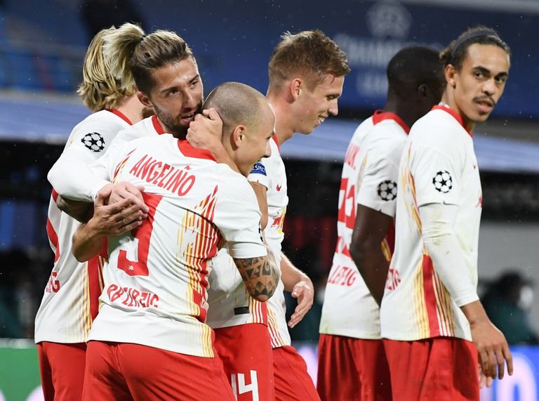 فريق لايبزيج بدأ مشواره بنجاح في دوري أبطال أوروبا احتفال راشفورد بهدفه