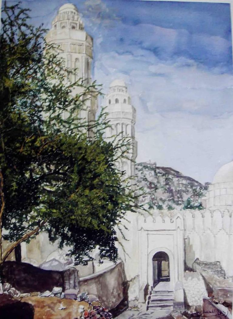 إحدى اللوحات اليمنية المشاركة في الحملة