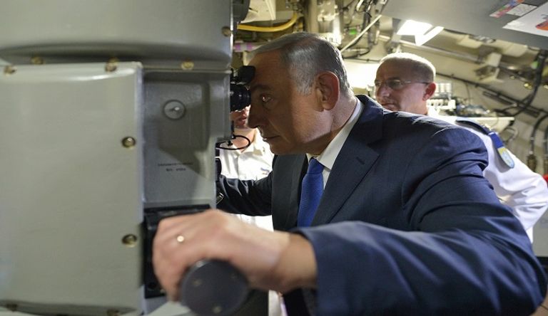 نتنياهو على متن إحدى الغواصات الإسرائيلية- أرشيفية