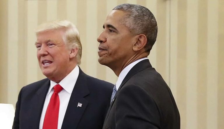 ترامب وأوباما في لقطة سابقة- أرشيفية