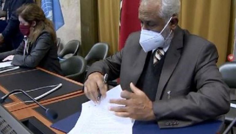 توقيع اتفاق وقف إطلاق النار في ليبيا