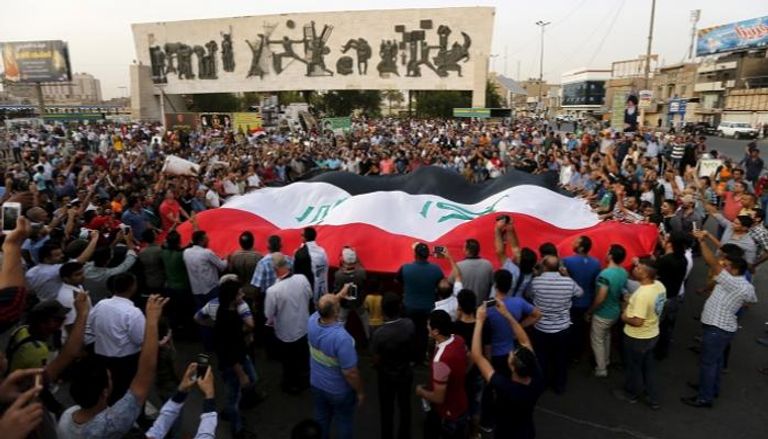مظاهرات سابقة في ساحة التحرير بالعاصمة العراقية