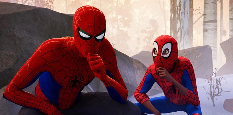 مشهد من فيلم Spider-Man: Into the Spider-verse (سبايدرمان: إنتو ذا سبايدرمان فيرس) ملصق فيلم