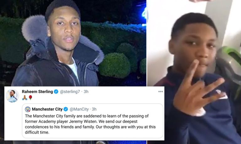 ستيرلينج يعيد تغريد عزاء سيتي جيرمي ويستين