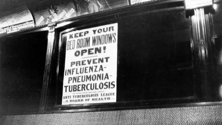 الأمريكان ارتدوا بالكمامات خلال انتخابات 1918