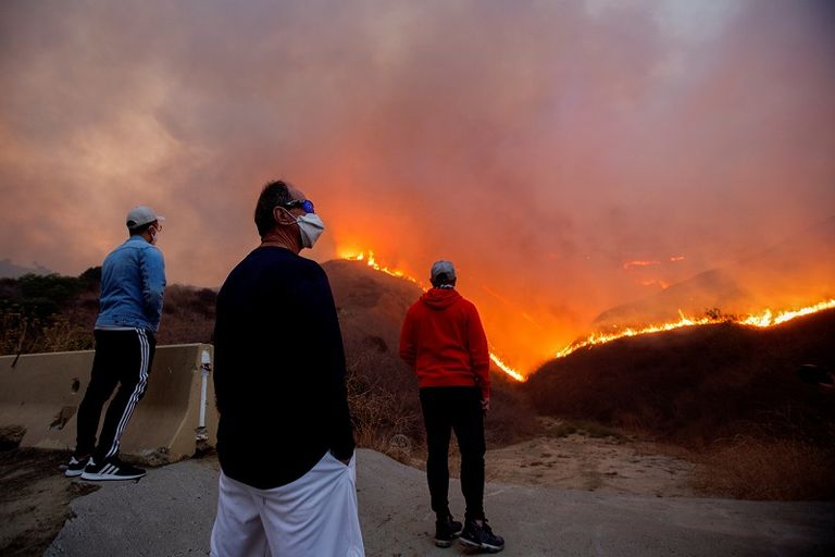 جانب من حرائق كاليفورنيا
