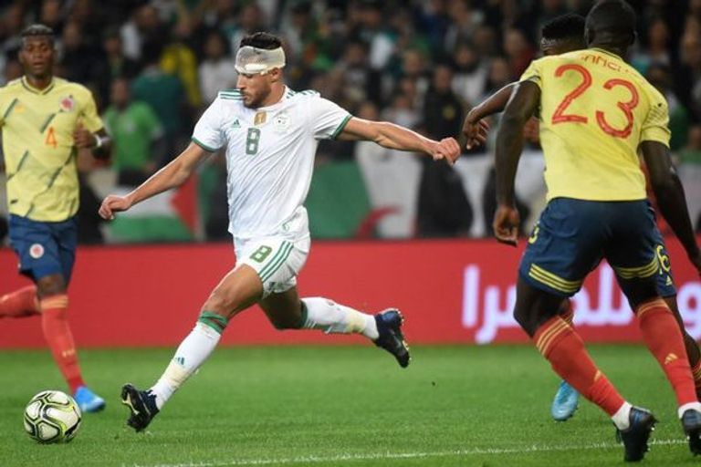 رياض محرز نجم منتخب الجزائر