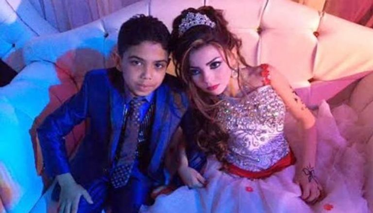 طفلان مصريان في حفل خطوبة