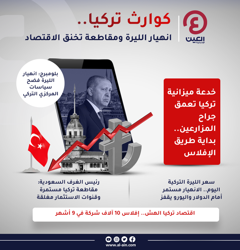 تركيا الهائمة.. أزمات الليرة والمقاطعة تقوض ما تبقى من اقتصاد