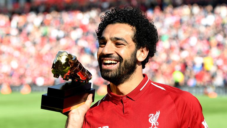 محمد صلاح هداف الدوري الإنجليزي الممتاز في 2018 محمد صلاح ويورجن كلوب