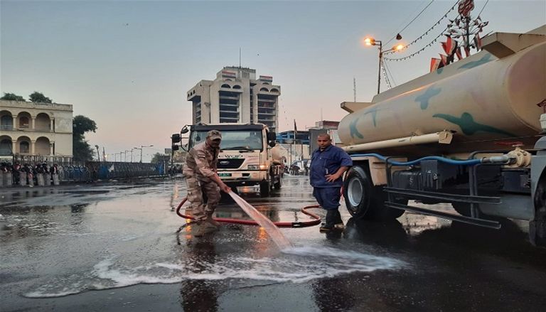ساحة التحرير وسط العاصمة العراقية بغداد