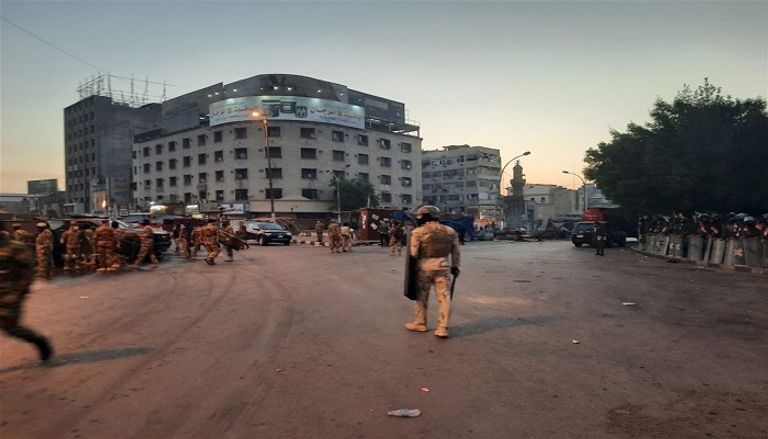 ساحة التحرير وسط العاصمة العراقية بغداد