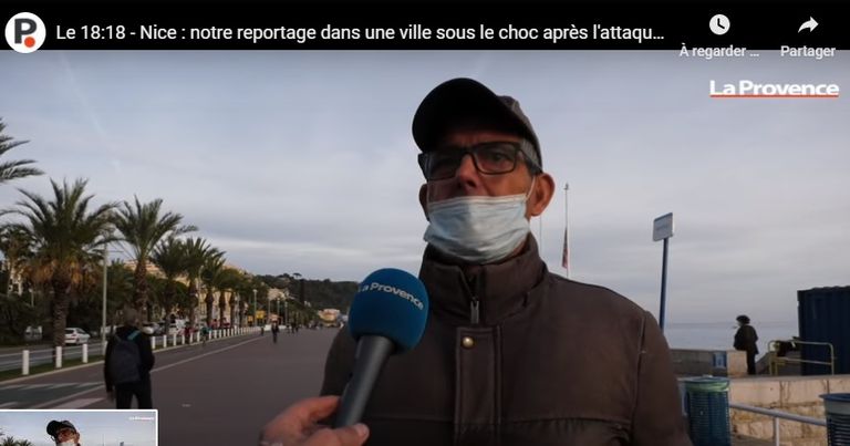 فرنسي يبكي على ما حدث في نيس بعد الهجوم الإرهابي فرنسيون يتضامنون مع ضحايا اعتداء نيس الإرهابي بإشعال الشموع أمام الكنيسة