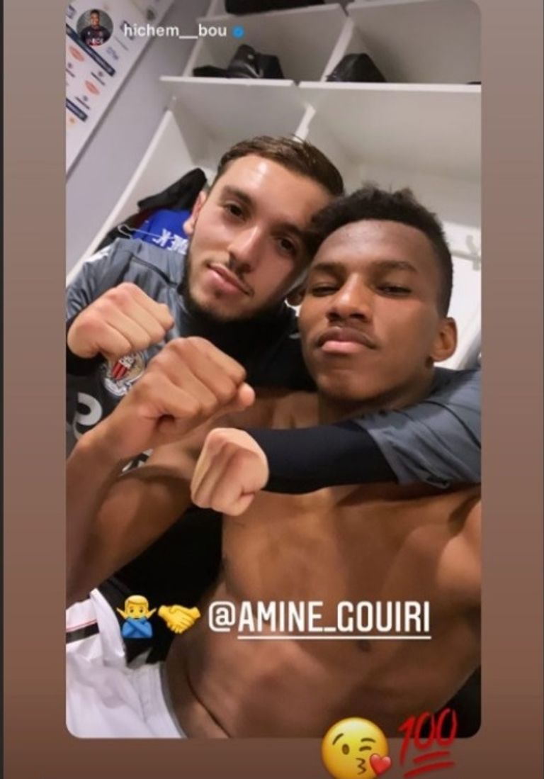 هشام بوداوي لاعب فريق نيس ومنتخب الجزائر