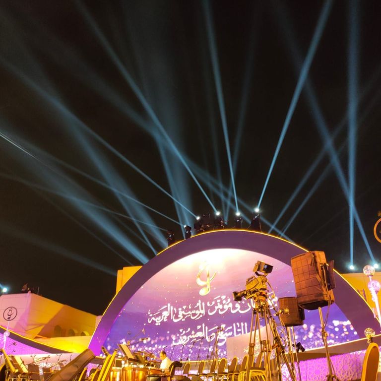 جانب من حفل افتتاح مهرجان الموسيقى العربية