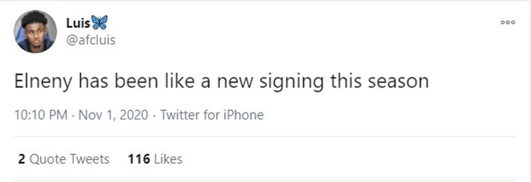 محمد النني لاعب وسط أرسنال