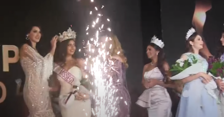 لحظة تتويج نسمة عطا الله