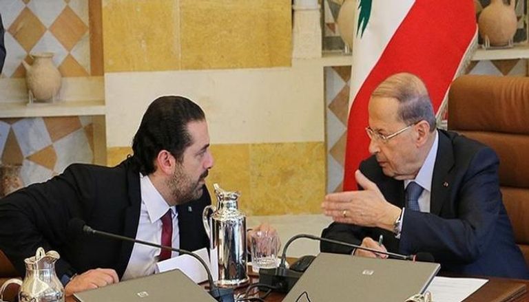 لقاء سابق بين الرئيس اللبناني ورئيس الحكومة المكلف