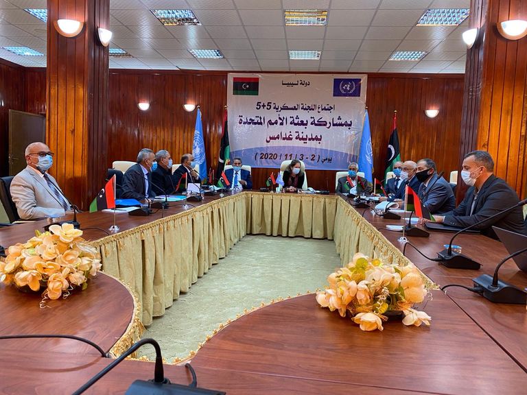 اجتماع لجنة 5+5 في غدامس الليبية