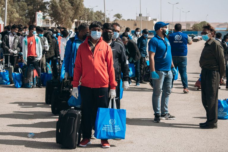 إنقاذ مهاجرين في ليبيا