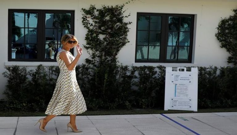 ميلانيا ترامب تصل  للإدلاء بصوتها خلال الانتخابات الرئاسية - رويترز
