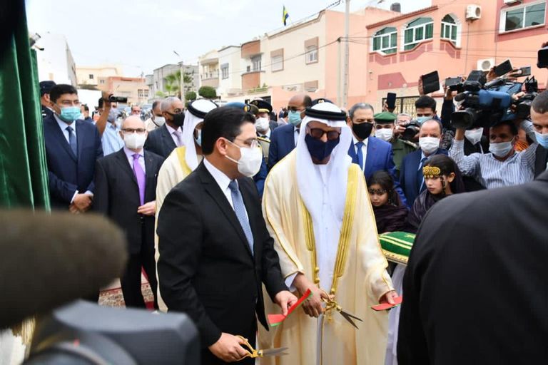 مراسم افتتاح القنصلية الإماراتية بالعيون