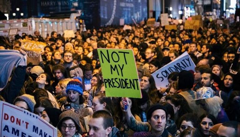 احتجاجات سابقة ضد الرئيس الأمريكي دونالد ترامب- أرشيفية