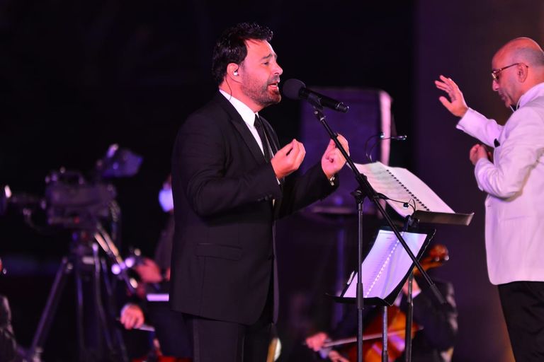 عاصي الحلاني خلال الحفل