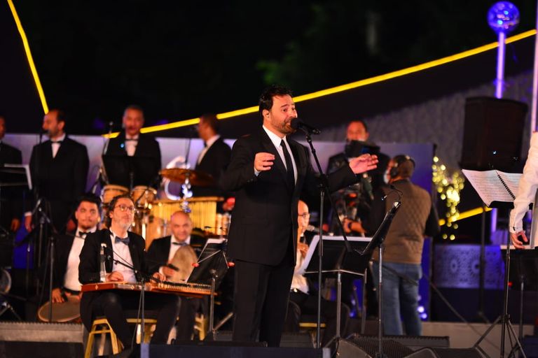 عاصي الحلاني خلال الحفل