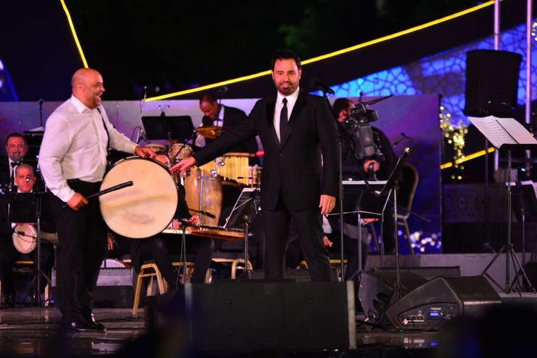 عاصي الحلاني خلال الحفل