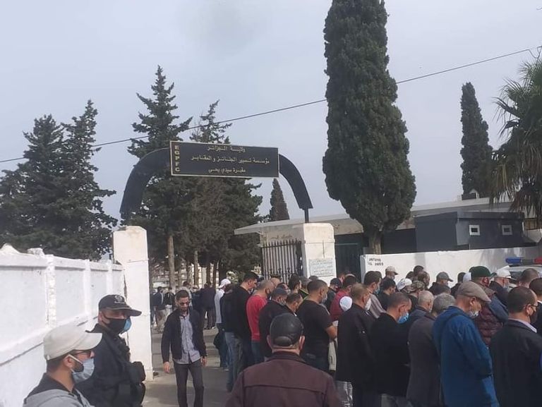 مقبرة سيدي يحيى حيث دفن الراحل بورقعة جنازة المناضل الجزائري الراحل لخضر بورقعة