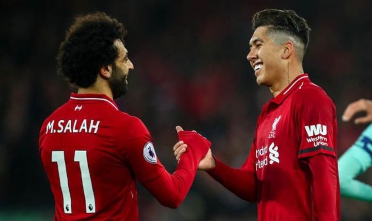 محمد صلاح يدافع عن مثلث رعب ليفربول