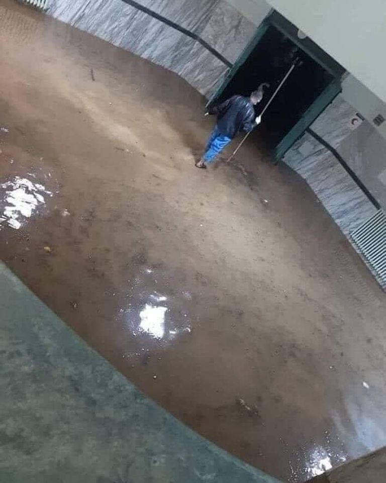 الأمطار تغرق مدينة البيضاء شرقي ليبيا