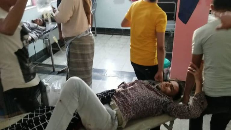 ضـحايا القصف الحوثي على تعز آثار القصف الحوثي على تعز