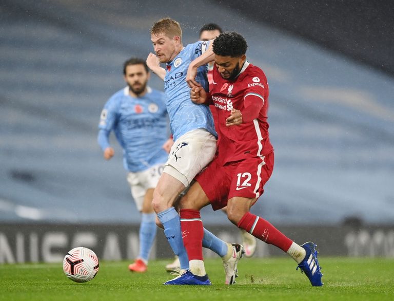 من مواجهة مانشستر سيتي وليفربول في الدوري الإنجليزي