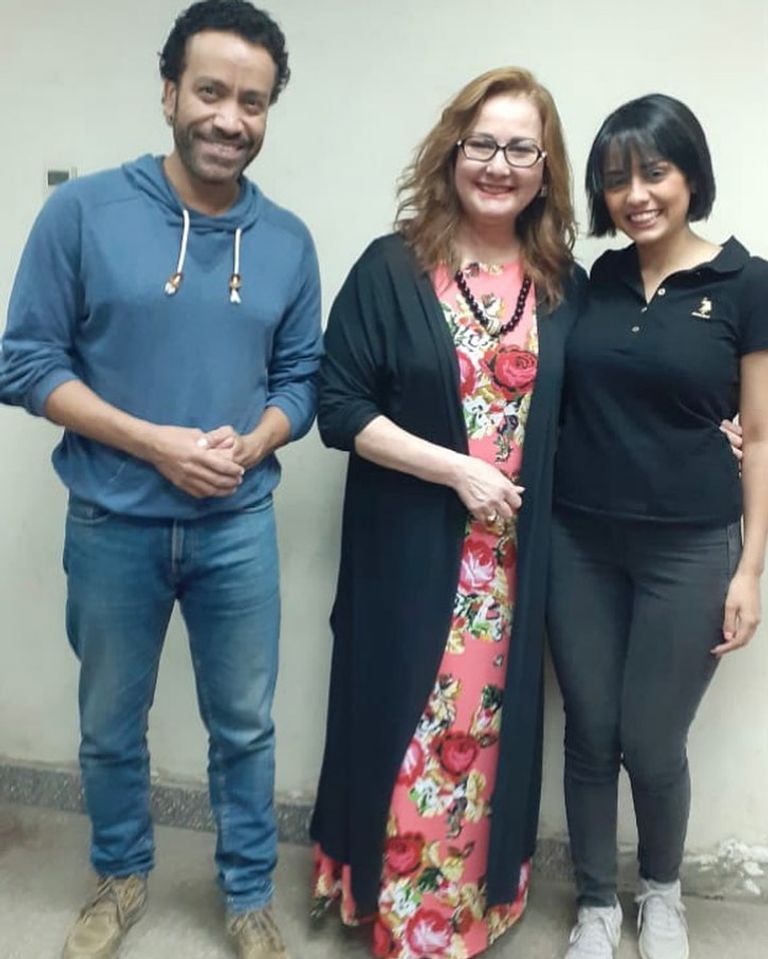 الفنانة سهر الصايغ والفنانة المصرية آثار الحكيم والفنان سامح حسين