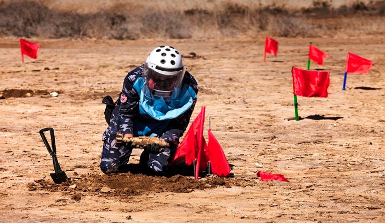 انفجار أحد الألغام في العراق- أرشيفية