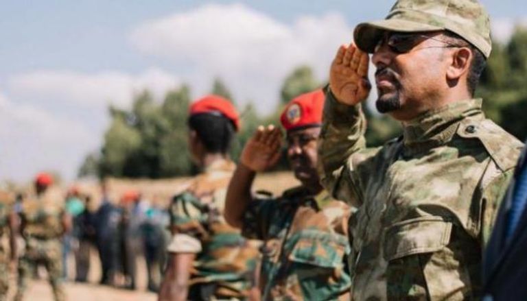 رئيس الوزراء الإثيوبي آبي أحمد بالزي العسكري- أرشيفية